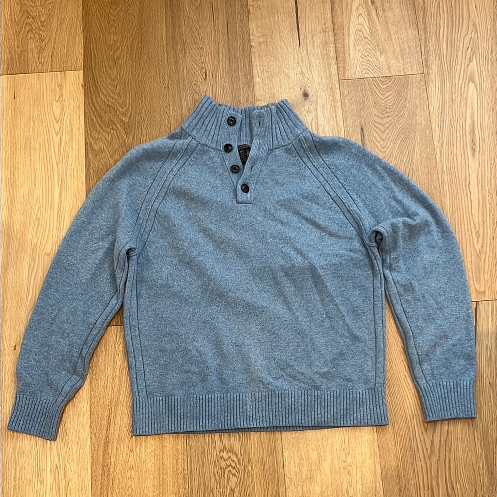 Men's Banana Republic Blue Cowl Neck Sweater